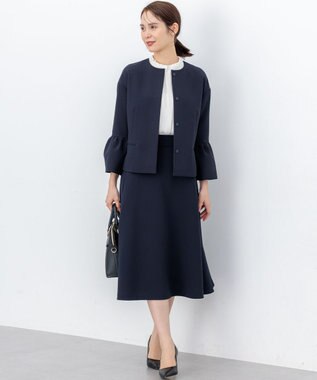 組曲 S 【WEB限定・2WAY】ジョーゼットシフォンレース襟 ブラウス アイボリー系