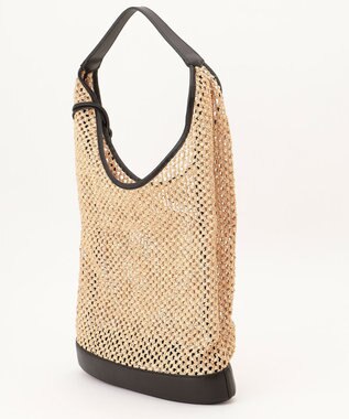 GRACE CONTINENTAL ORSETTO メッシュバッグ ベージュ