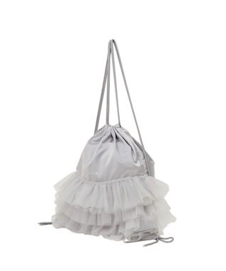 Maison de FLEUR チュールフリルナップサック Gray