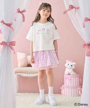 ANY KIDS 【ディズニー/マリー】ショート丈 半袖Tシャツ エクリュ