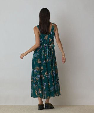 GRACE CONTINENTAL プリントセットアップワンピース グリーン