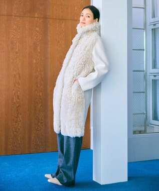 BEIGE， CORBY / ウエストゴムワイドパンツ C.Gray