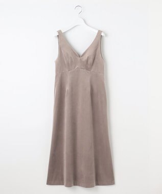 Feroux ベロア ジャンパースカート ベージュ系