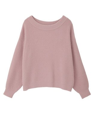 earth music&ecology パウダーシャギー畦プルオーバー Pink