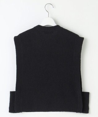 23区 【SACRA】コットンナイロンブークレ ポルカリブ ニット ブラック系