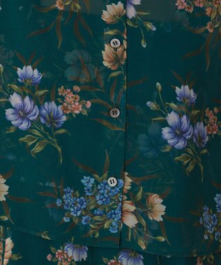 GRACE CONTINENTAL プリントセットアップワンピース グリーン