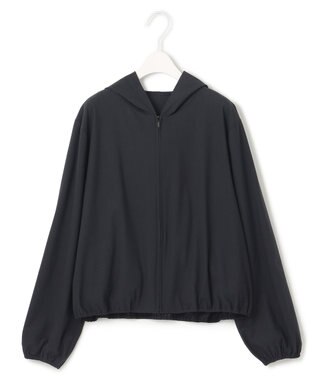 ICB 【接触冷感・UVカット・速乾・洗える】マットスキューバ パーカー ブラック系