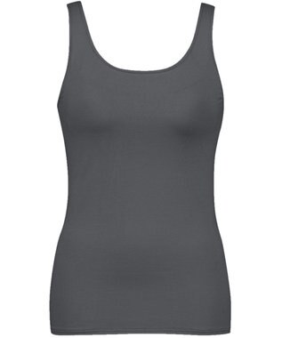 Wing カップ付きタンクトップ 綿混(身生地部) ラク きれいなバストシルエット 【シンクロブラトップ 綿混タイプ】 ブラトップ ET1132 ウイング／ワコール ダークブラウン