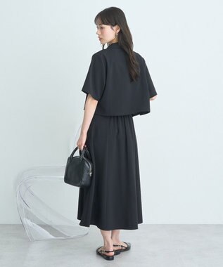 earth music&ecology ウエストリボンフレアスカート Black