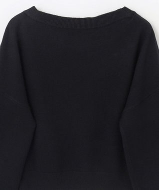 GRACE CONTINENTAL マルチビジューニットトップ ブラック