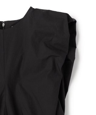 BEIGE， MALLOW / コットンタック バルーンスリーブドレス Black