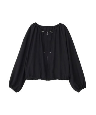 Green Parks ドロストネックシアーブルゾン Black