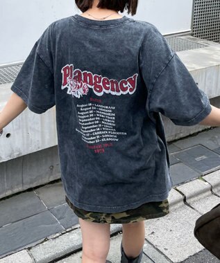 WEGO 【綿100%】ヴィンテージウォッシュグラフィックTシャツ 柄5