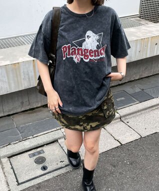 WEGO 【綿100%】ヴィンテージウォッシュグラフィックTシャツ 柄5