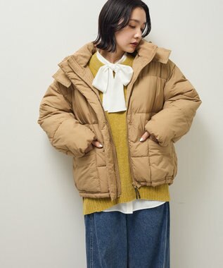 Green Parks ライトファイバーフーディブルゾン Beige