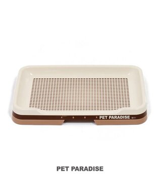 PET PARADISE ペットパラダイス 2WAY トイレトレー（室内トイレ） 茶系