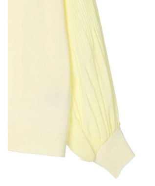 Green Parks プリーツ袖ニットプルオーバー Yellow