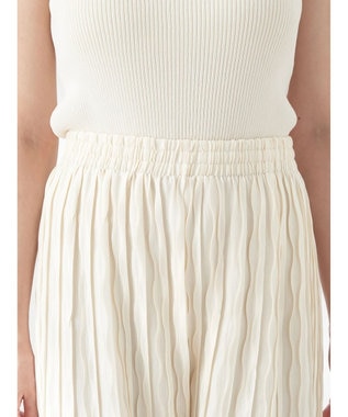 earth music&ecology リラックスセルフカットパンツ（Ｉｖｏｒｙ） Ivory