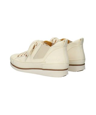 INTER-CHAUSSURES 【BUSSOLA】サイドゴアミドルカットスニーカー アイボリー