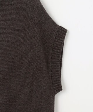 組曲 S 【WEB限定】チュニック丈ニットワンピース ダークブラウン系