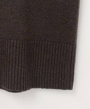 組曲 L 【WEB限定】チュニック丈ニットワンピース ダークブラウン系