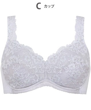 Wing ノンワイヤーブラ 軽いつけごこち 自然なまるみシルエット 背中すっきり 肩にくいこみにくいストラップ ブラジャー ブラ NB3023 ウイング／ワコール グレー