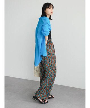 Green Parks インド綿　柔らかボイルシャツ Blue