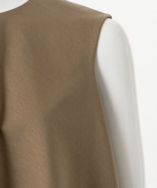 23区 【エステータ】トリアセファインジャージー ラッフルデザイン カットソー カーキ系