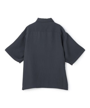 UNFILO MENS ダブルクロス ポロシャツ ブルーグレー