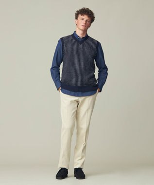 J.PRESS MEN 【Handyeing】コーデュロイ パンツ アイボリー系