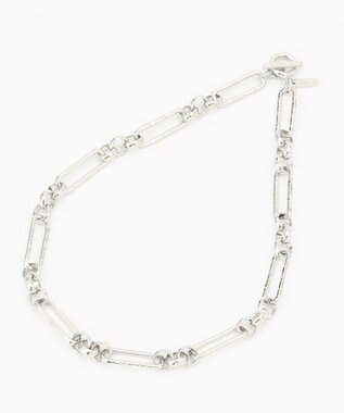 自由区 ミックスチェーンショートネックレス シルバー系