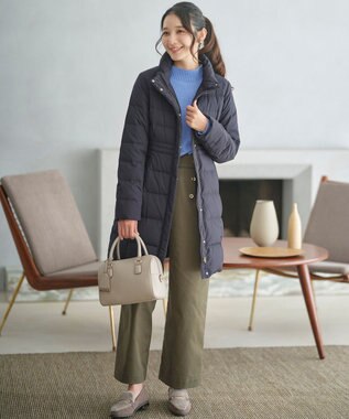 ANY SIS 【洗える】サイドケーブルアンゴラブレンド ニット スカイブルー