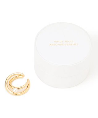 23区 アコヤパール イヤーカフ ゴールド系