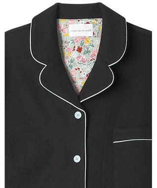une nana cool 【綿混】ラッセルストレッチパジャマ MADE WITH LIBERTY FABRIC BL