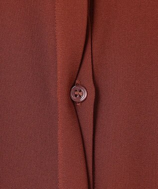 JOSEPH 【洗える】サテンジョーゼット　ドレス Mahogany