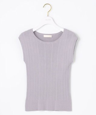 ANY SIS S 【美人百花6月号掲載】2SET シアーカーディガン アンサンブル ラベンダー