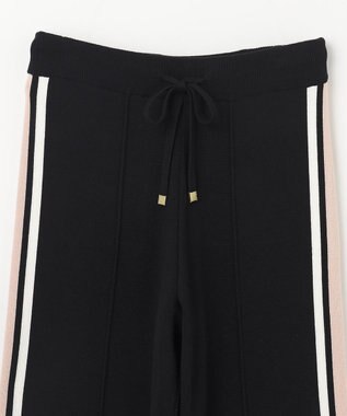 GRACE CONTINENTAL サイドラインニットパンツ ブラック