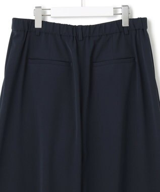 23区 L 【Lサイズ限定/洗える】ハイストレッチツイル パンツ ネイビー系