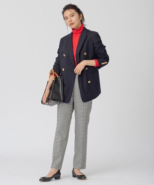 23区 【CLASSY.1月号掲載】スムージーコットン シアー ニット レッド系