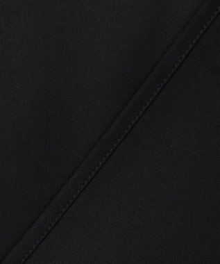 uncrave ライトダブルサテン タックブラウス ブラック