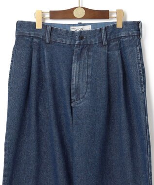 J.PRESS MEN 【NYUZELESS】2タック ワイドスラックス ブルー系