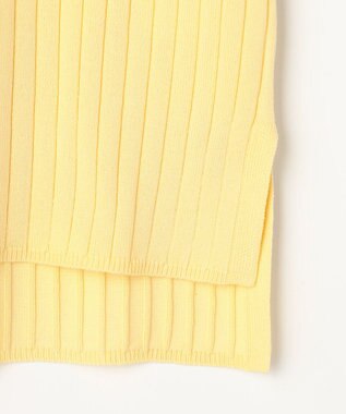 ANY SIS ポロカラーリブ ニット イエロー