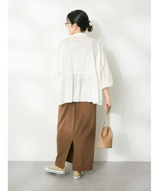 CRAFT STANDARD BOUTIQUE ペプラムブラウス（長袖） Off White