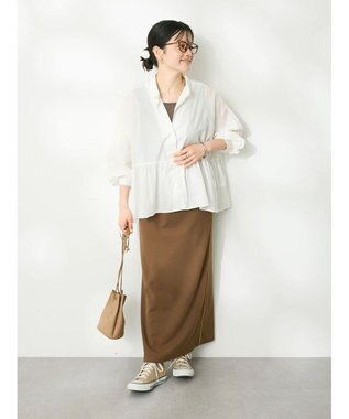 CRAFT STANDARD BOUTIQUE ペプラムブラウス（長袖） Off White