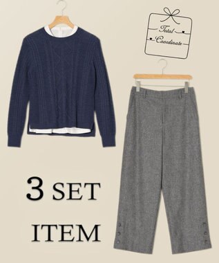 ONWARD Reuse Park 3セット商品/サイズM【J.PRESS】ニット秋冬×カットソー秋冬×パンツ秋冬 その他