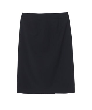 DAKS ウールタイトスカート ネイビー