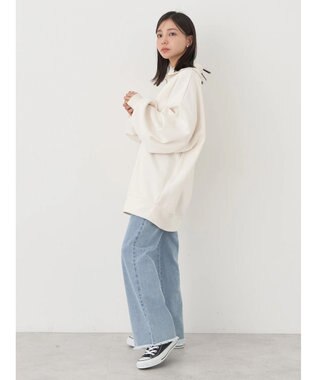 earth music&ecology スタンドｚｉｐダンボールチュニック Ivory