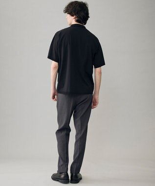 UNFILO MENS 【OCEANS 雑誌・web・YouTube 掲載】WOOL TOUCH 機能美パンツ スリム【東レ開発のウール見え高機能素材】 チャコール