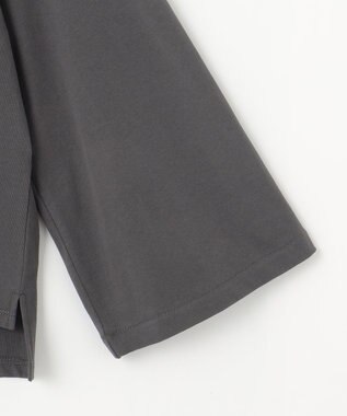 23区 【SLOW/一部店舗限定】MVSコットン フレア袖 ロゴTシャツ グレー系