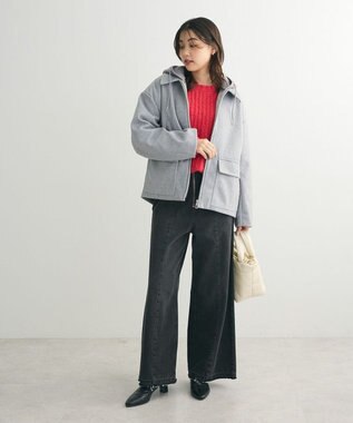 Green Parks ざっくりローゲージニットプルオーバー Pink